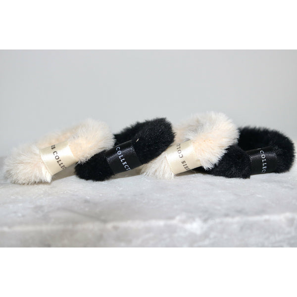 FAUX FUR HAIR BAND 3pk